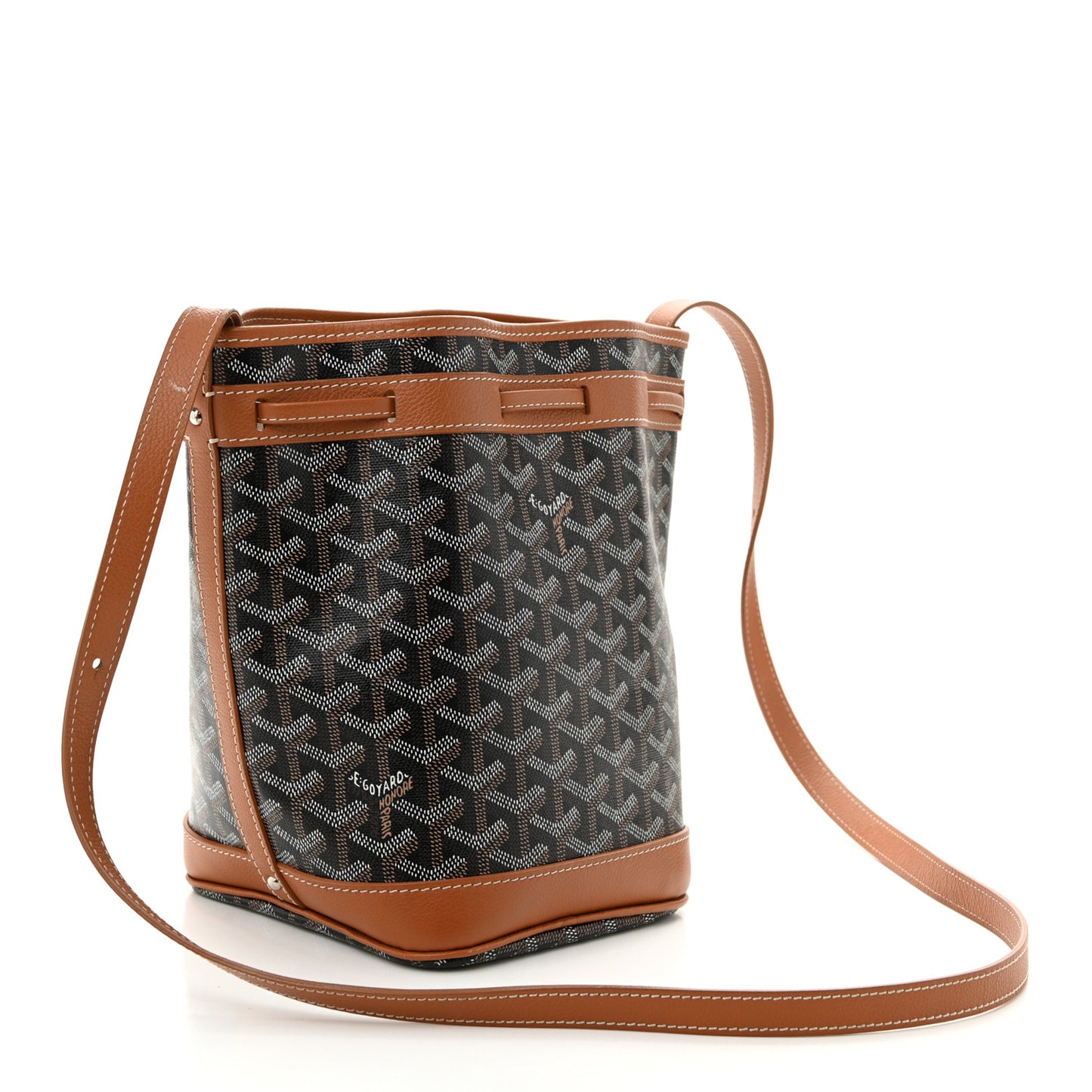 Goyardine Petit Flot Bucket Bag PM Black Gold