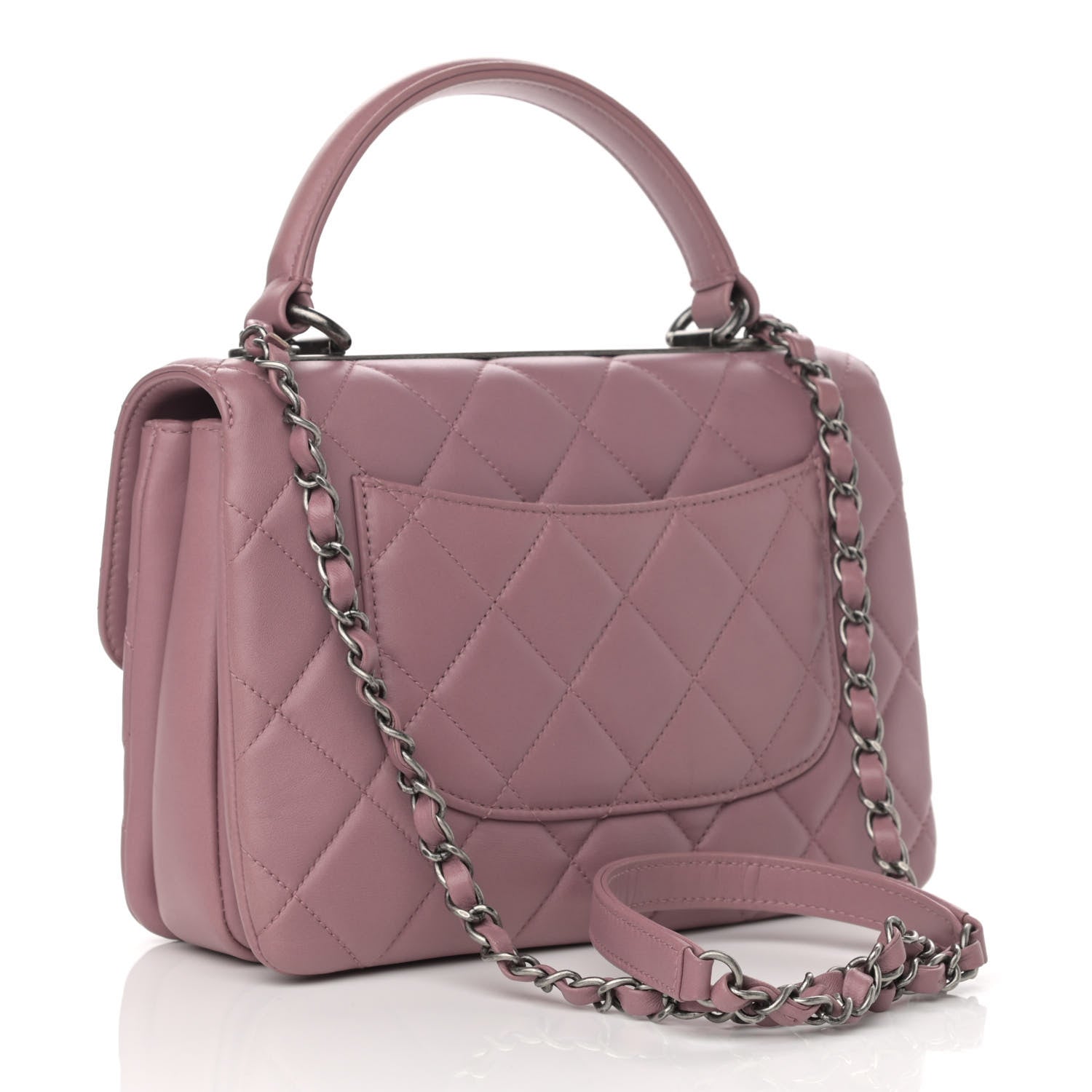 Chanel Lambskin Quilted Small Trendy CC Flap Dual Handle Bag Light Pink 3 of 10