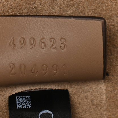 Gucci GG Supreme Monogram Suede Crystal Small Dionysus Shoulder Bag Beige Ebony Taupe 6 of 8