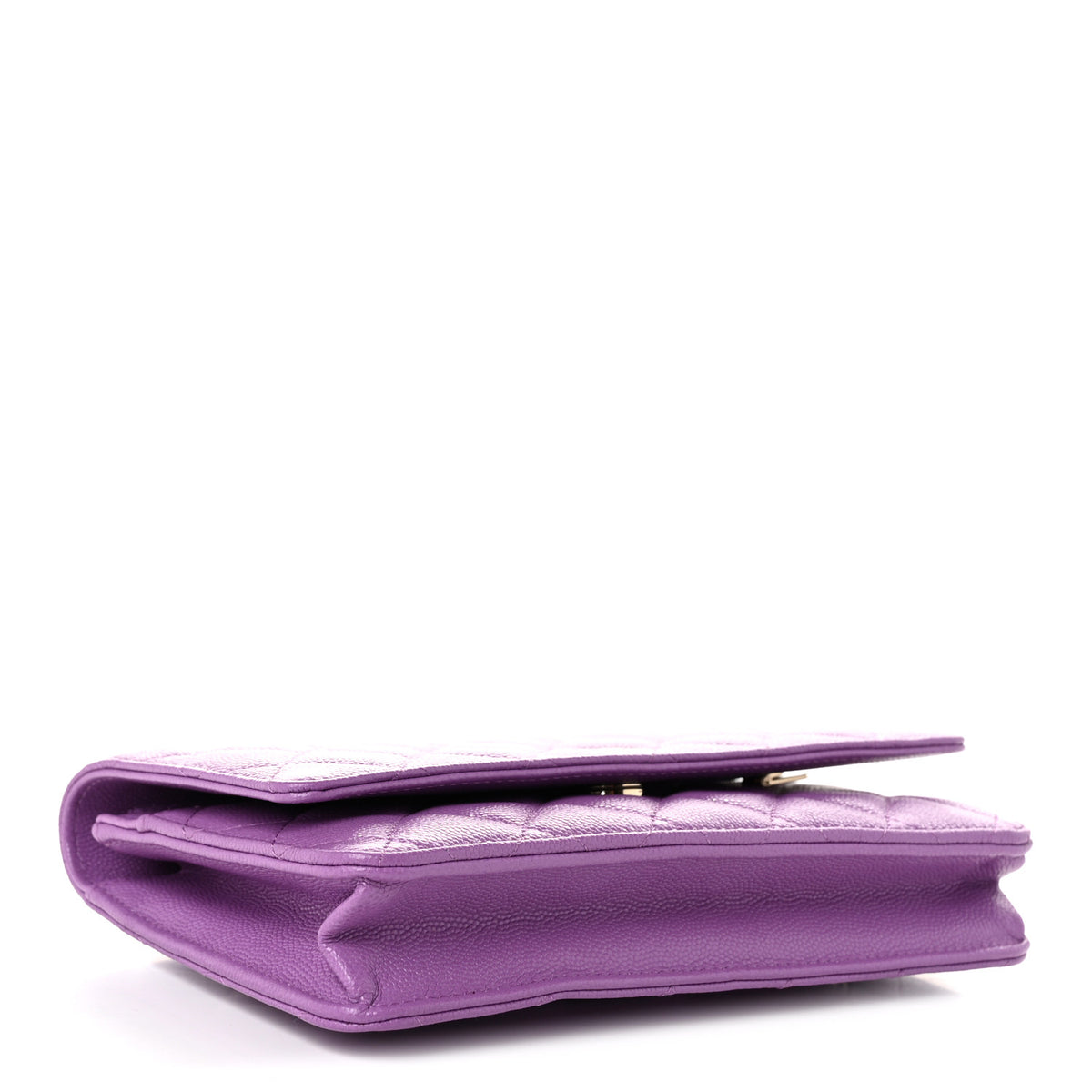 Chanel Caviar Quilted Wallet on Chain WOC Purple 4 of 13