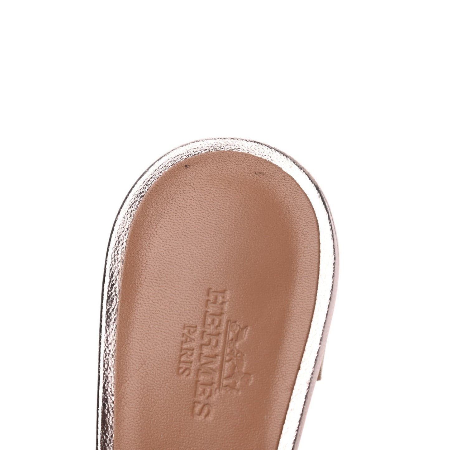 Metallic Nappa Oasis Sandals 36.5 Rose Dore