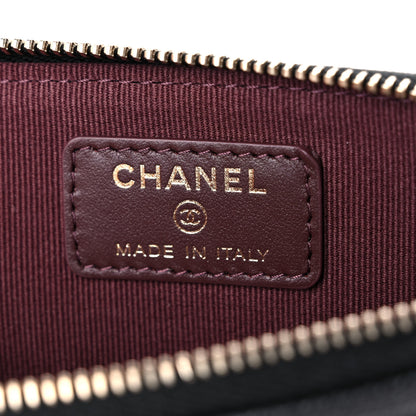 Chanel Caviar Quilted Zip Card Holder Wallet Black 6 of 8