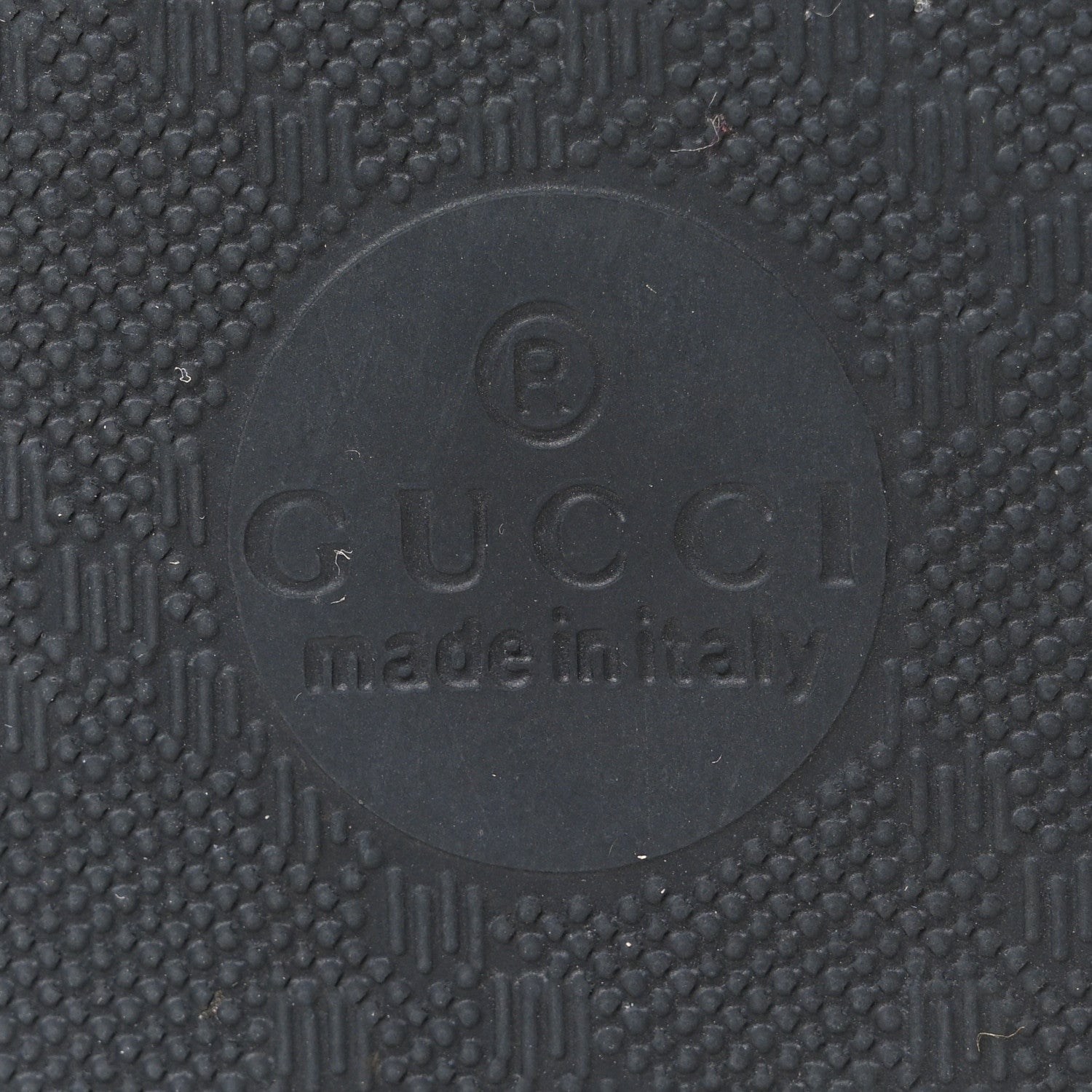 Gucci Rubber Chevron Womens GG Thong Sandals 39 Black 8 of 10
