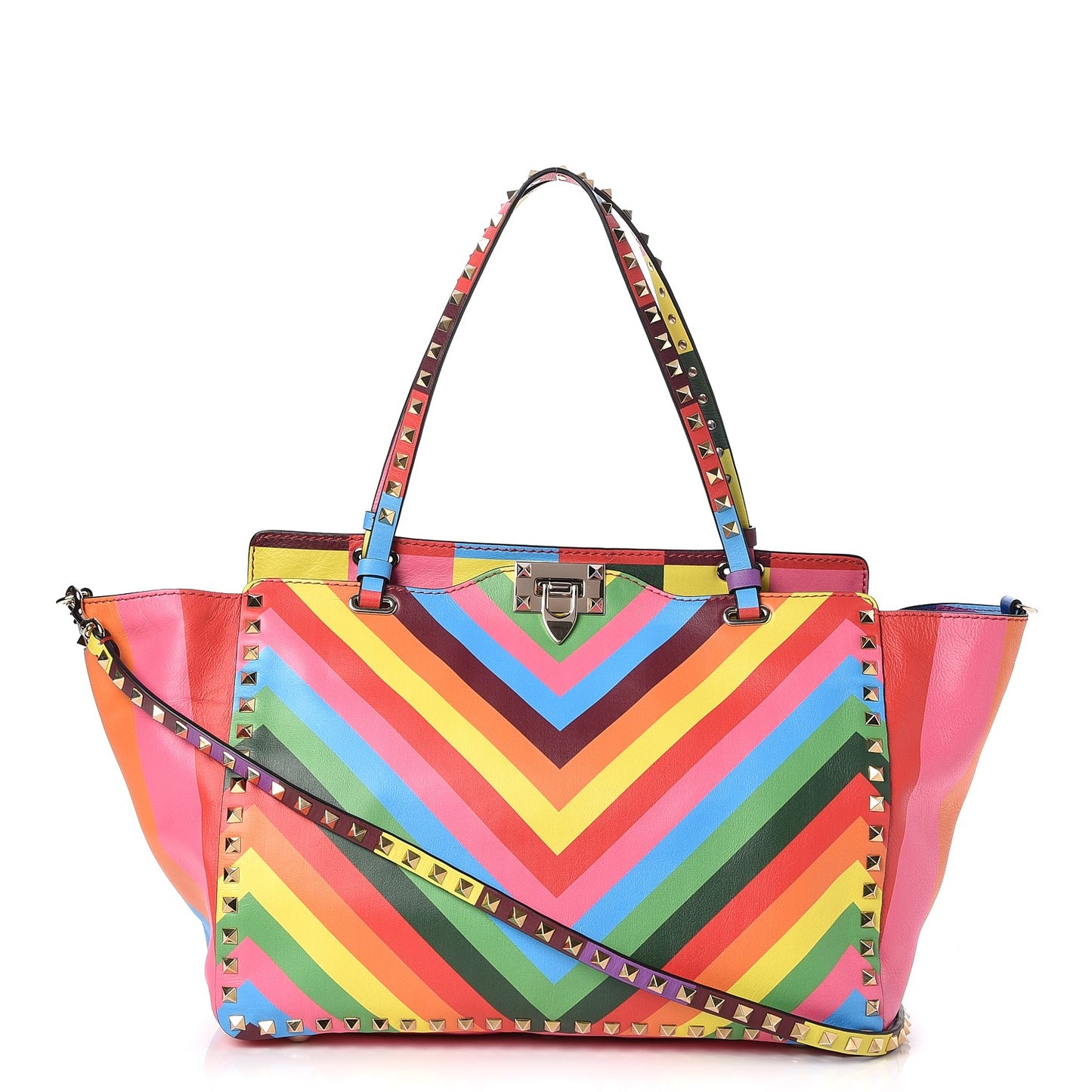 Vitello 1973 Medium Rockstud Tote Multicolor