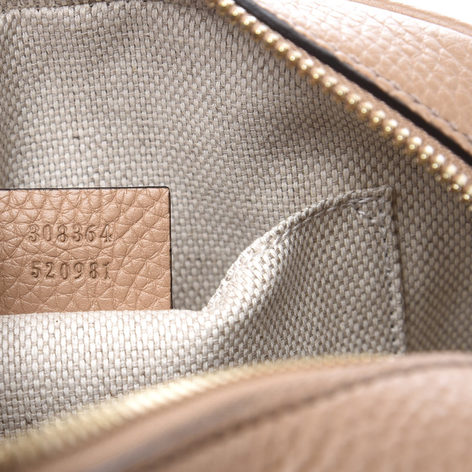 Gucci Pebbled Calfskin Small Soho Disco Bag Camelia 8 of 10