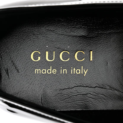 Gucci Patent Calfskin Mens Horsebit Loafers 8 Black 6 of 9