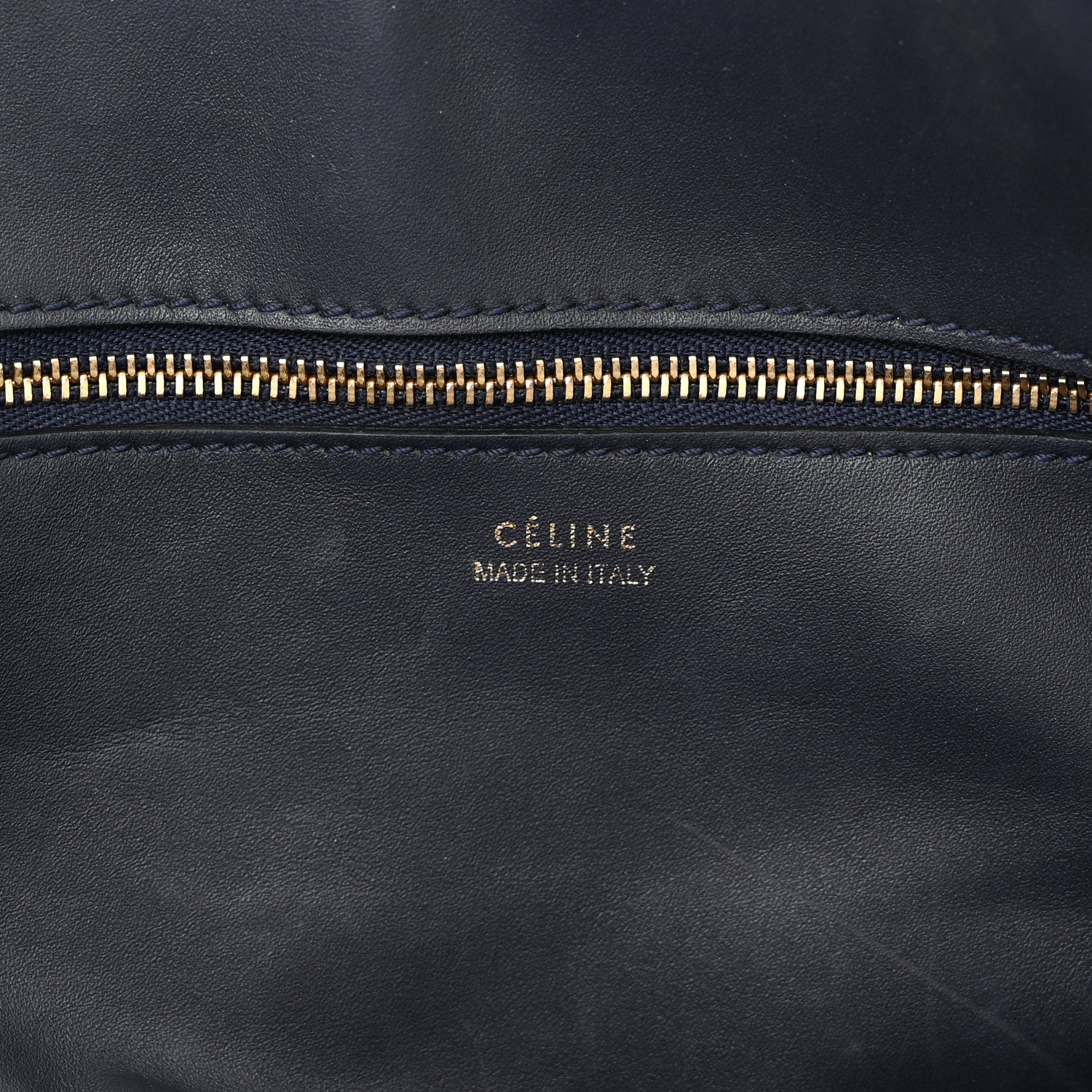 Celine Smooth Calfskin Large Bi-Color Tie Knot Tote Black Navy 7 of 22