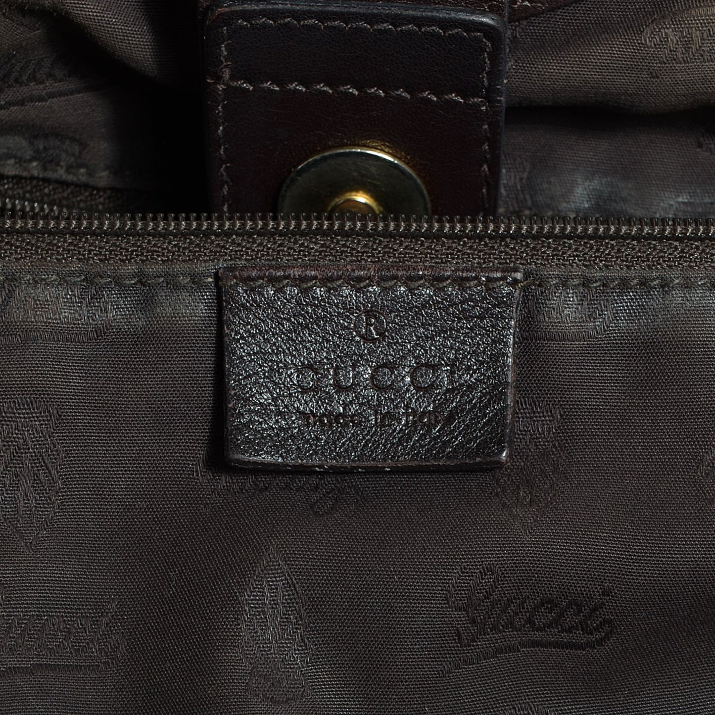 Guccissima Medium Sukey Tote Chocolate