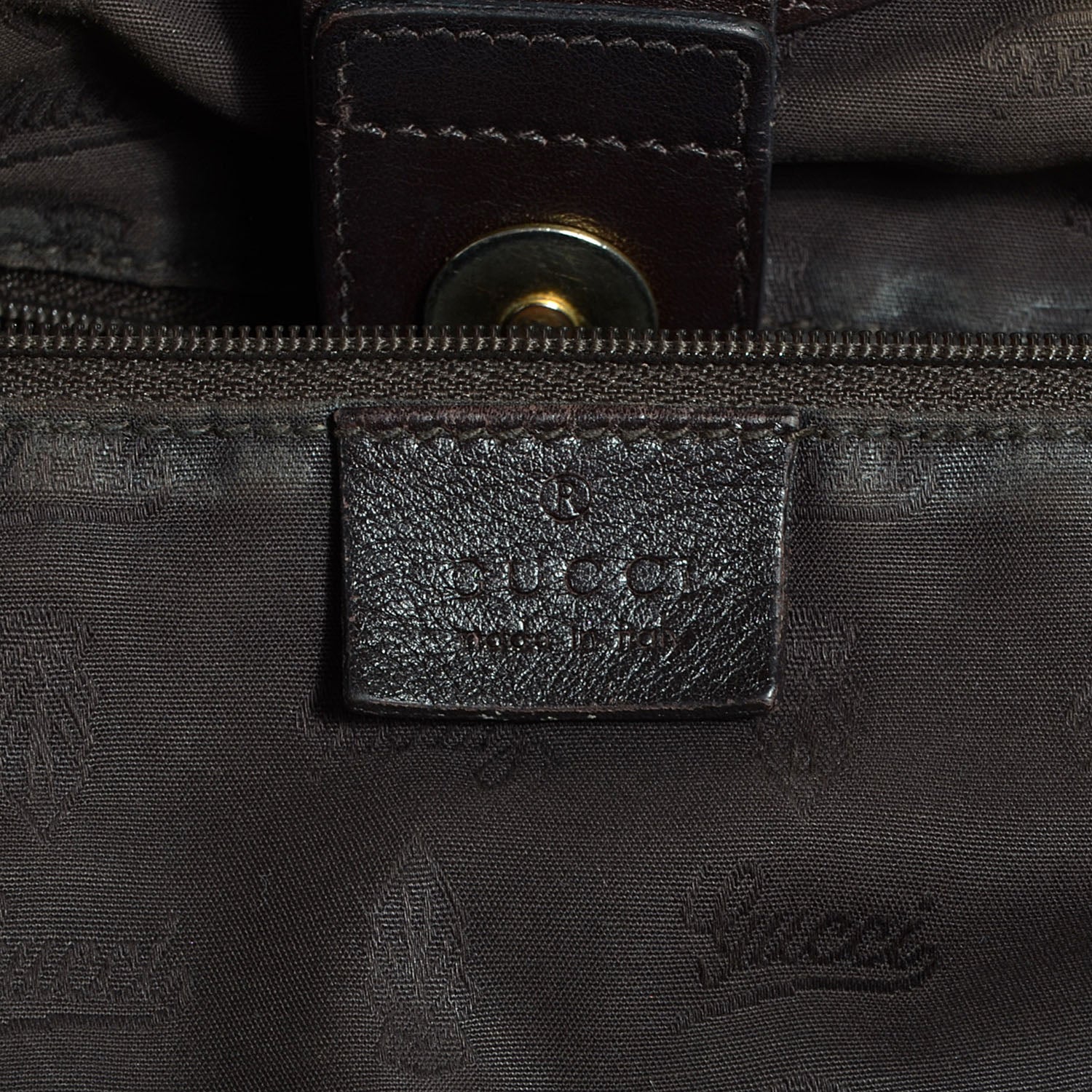 Gucci Guccissima Medium Sukey Tote Chocolate 6 of 7
