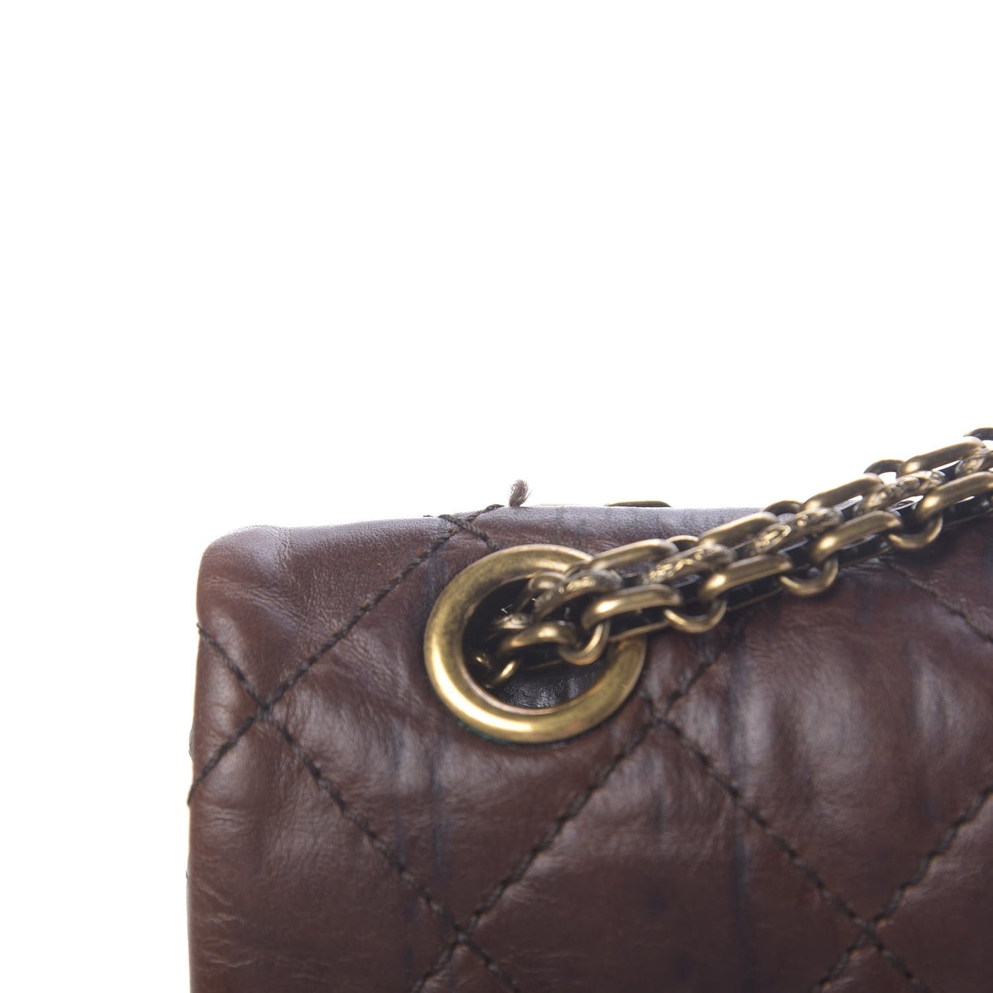 Aged Calfskin Quilted 2.55 Paris Shanghai Reissue 226 Flap Brown