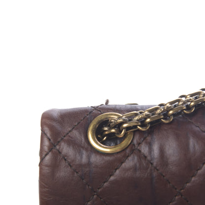 Chanel Aged Calfskin Quilted 2.55 Paris Shanghai Reissue 226 Flap Brown 8 of 12