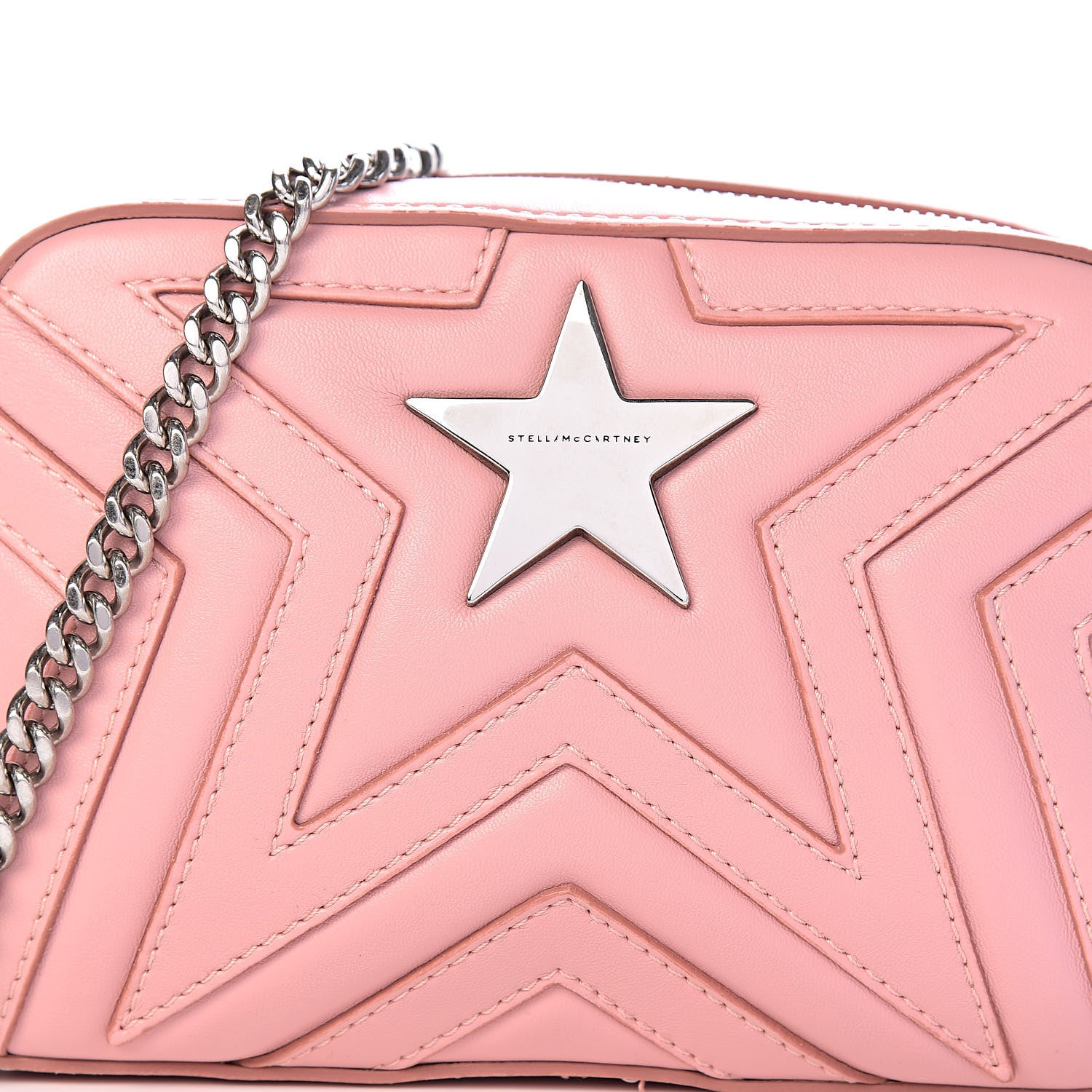 Stella McCartney Eco Alter Nappa Star Patch Shoulder Bag Pink 12 of 12