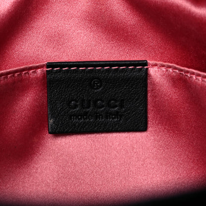 Gucci Velvet Matelasse Small GG Marmont Chain Shoulder Bag Black 6 of 24