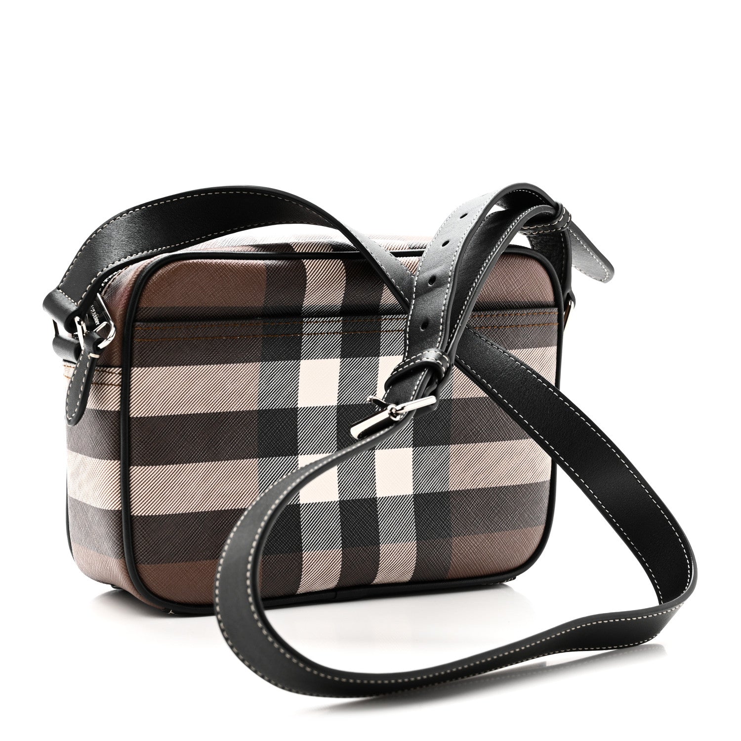Burberry Canvas Check Paddy Messenger Birch Brown 3 of 9