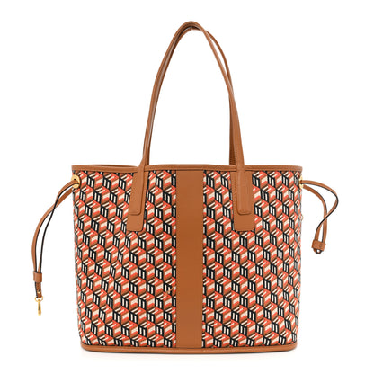 MCM Visetos Medium Liz Reversible Shopper Tote Cognac 4 of 18