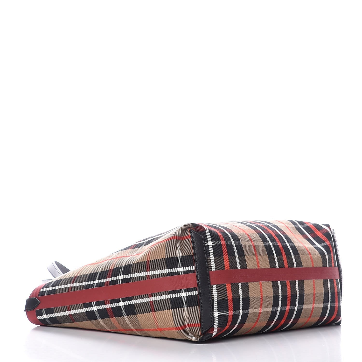 Burberry Vintage Check Medium The Giant Reversible Tote Racing Caramel Flax Yellow 8 of 11