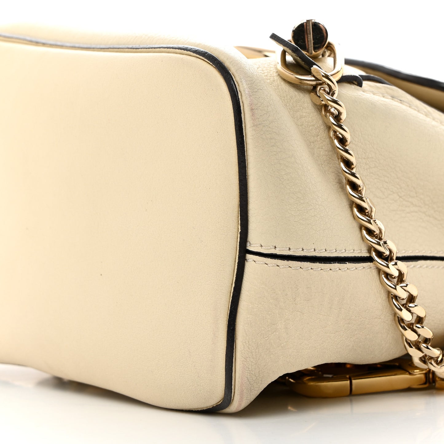 Suede Calfskin Mini Faye Backpack Off White