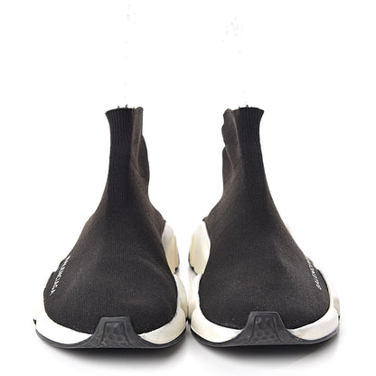 Balenciaga Neoprene Knit Womens Speed Sneakers 37 Black White 2 of 9