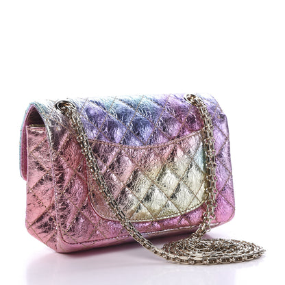 Chanel Metallic Goatskin Quilted Mini 2.55 Reissue Flap Multicolor 2 of 11