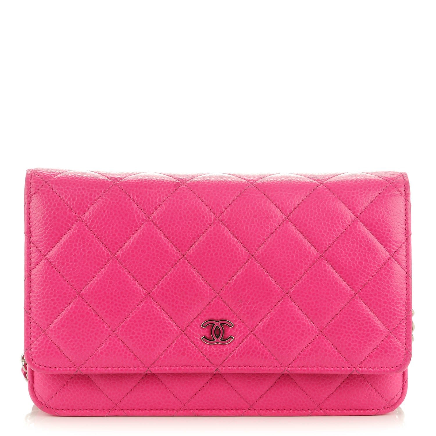 Chanel Caviar Quilted Wallet On Chain WOC Pink 1 of 9