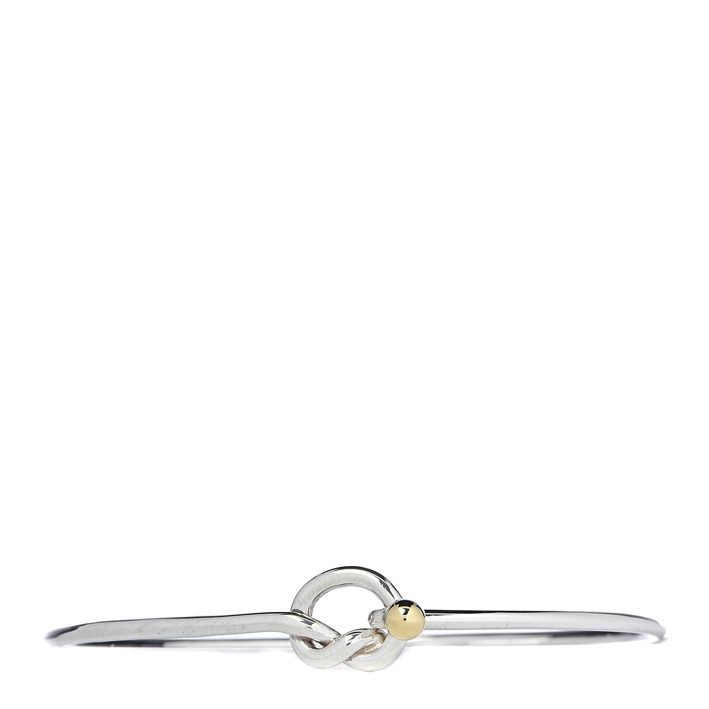 Sterling Silver 18K Yellow Gold Knot Bracelet