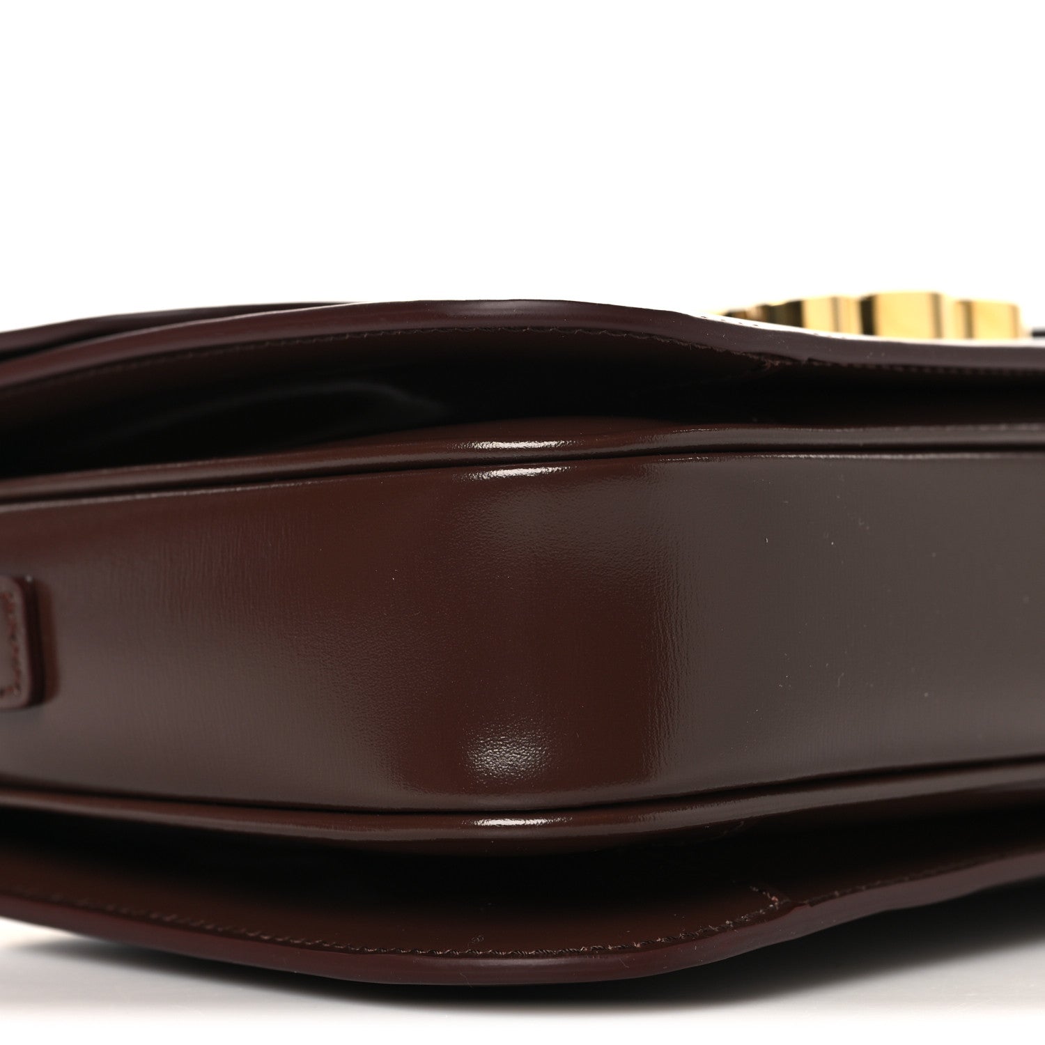 Celine Shiny Calfskin Medium Triomphe Chestnut 8 of 9