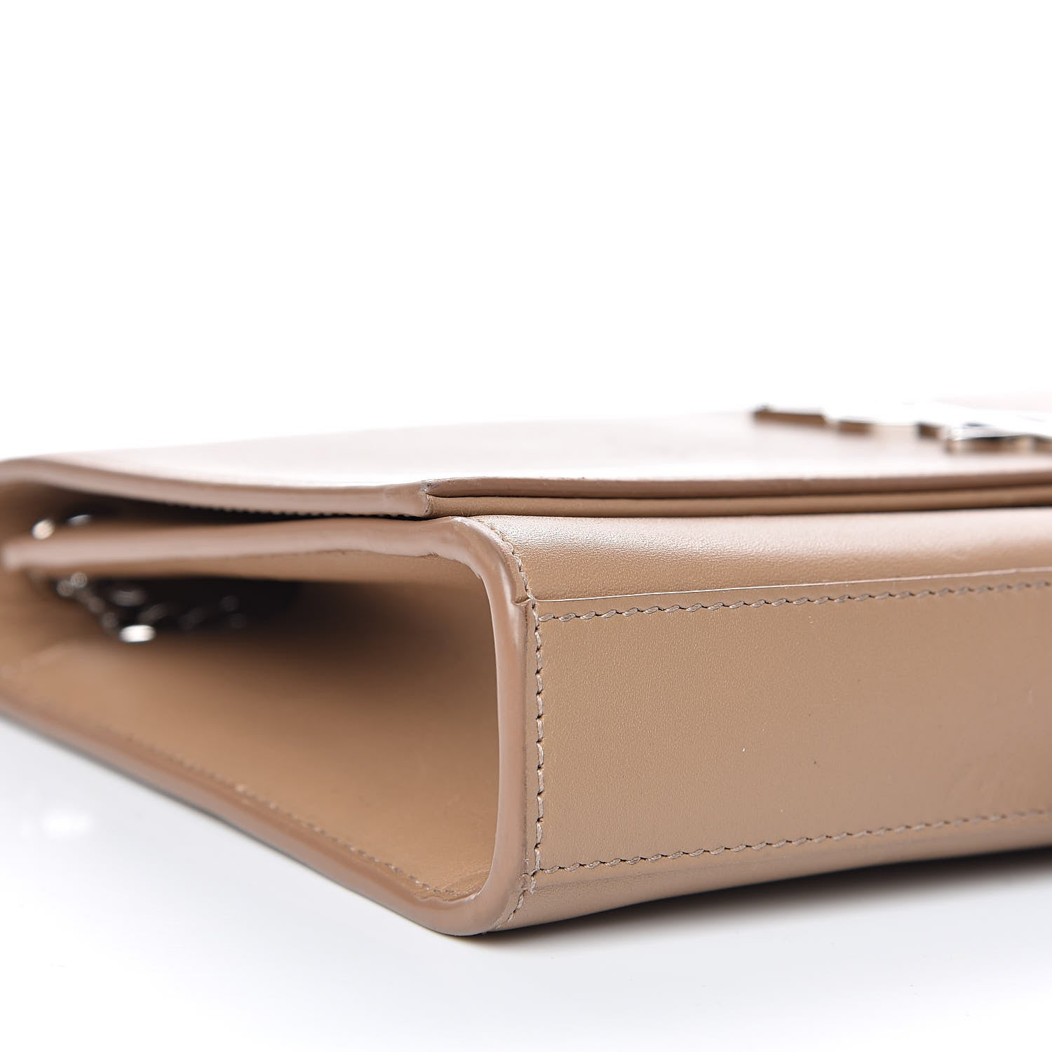 Saint Laurent Smooth Calfskin Medium Classic Monogram Kate Tassel Satchel Dark Beige 8 of 21
