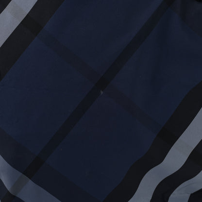 Burberry Nylon Check Small Buckleigh Packable Tote Navy Blue 11 of 11