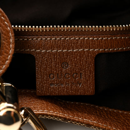 Gucci Monogram Piston Lock Jackie O Hobo Tan 6 of 10