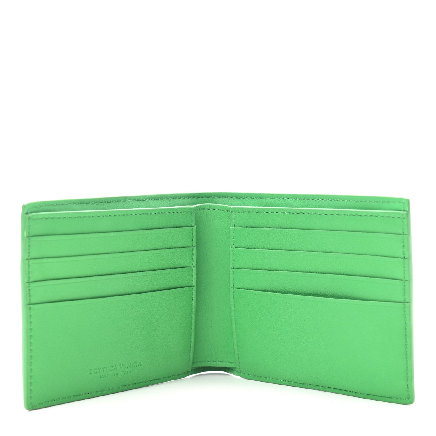 Bottega Veneta Calfskin Intrecciato Bi-Fold Wallet Parakeet 5 of 8