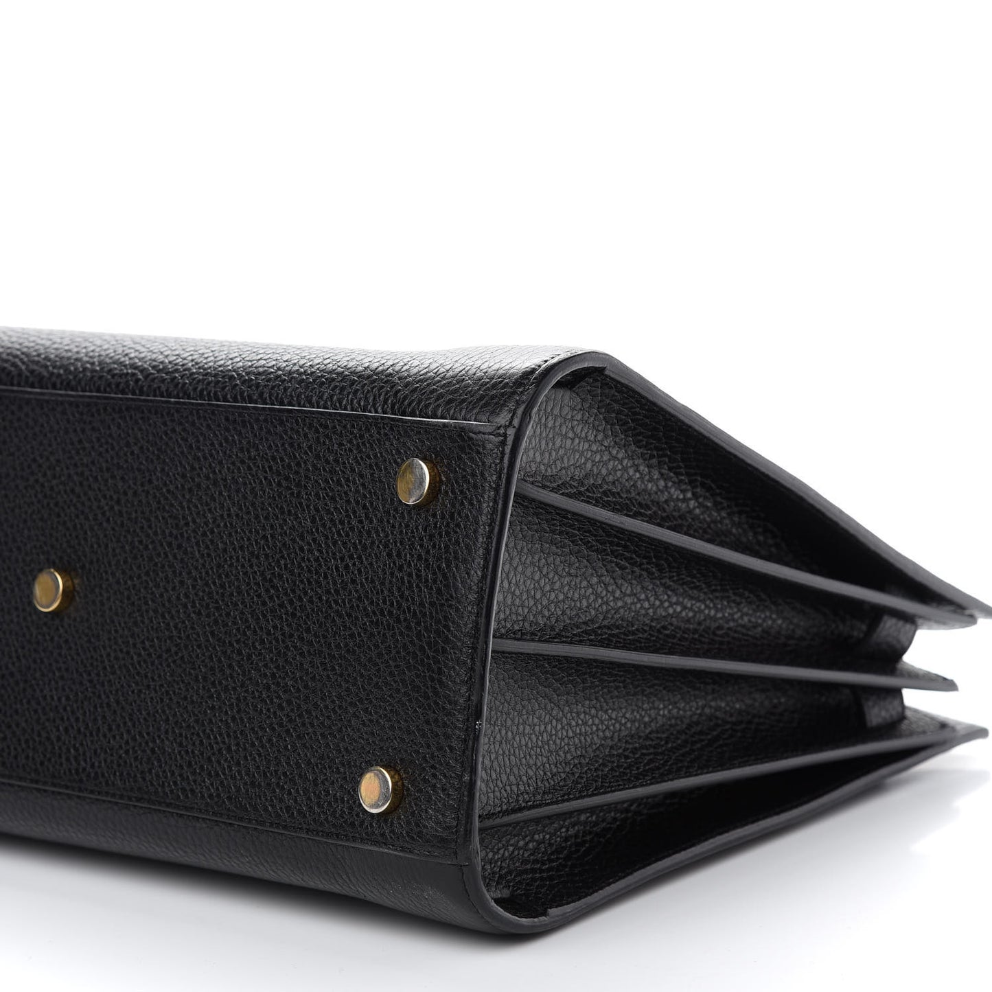 Grained Calfskin Small Sac De Jour Black