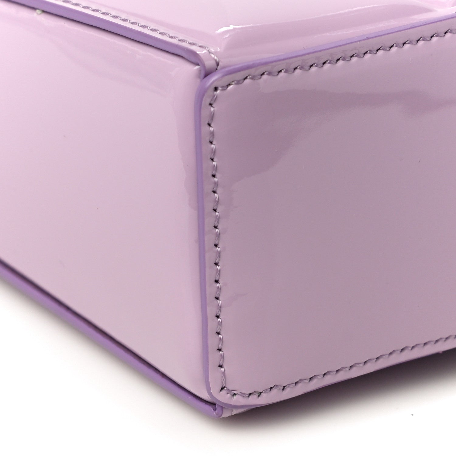 Givenchy Patent Padded Small Cut Out Shoulder Bag Lilac 9 of 10