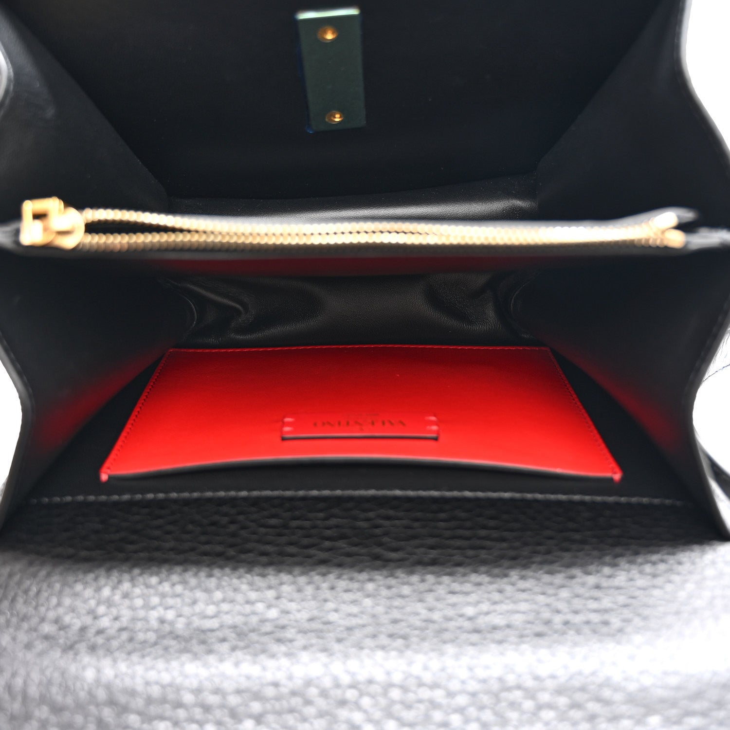 Valentino Garavani Grained Calfskin Large VSling Shoulder Bag Black 5 of 10