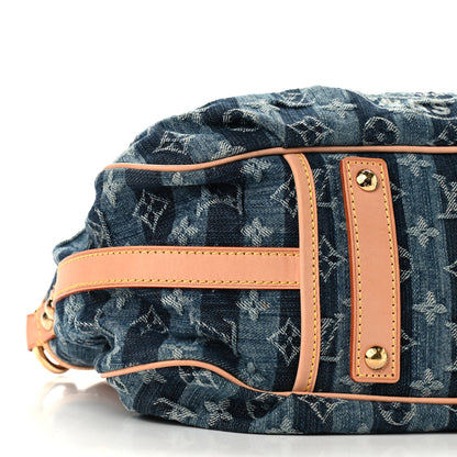 Louis Vuitton Denim Raye Porte Epaule MM 8 of 9