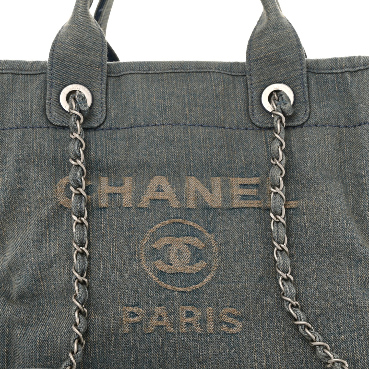 Denim Small Deauville Tote Light Blue