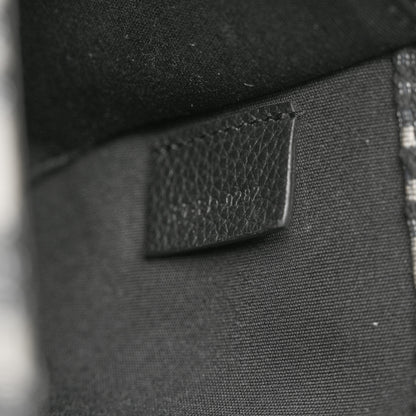 Christian Dior Oblique Grained Calfskin Mini Gallop Bag With Strap Black Beige 7 of 10