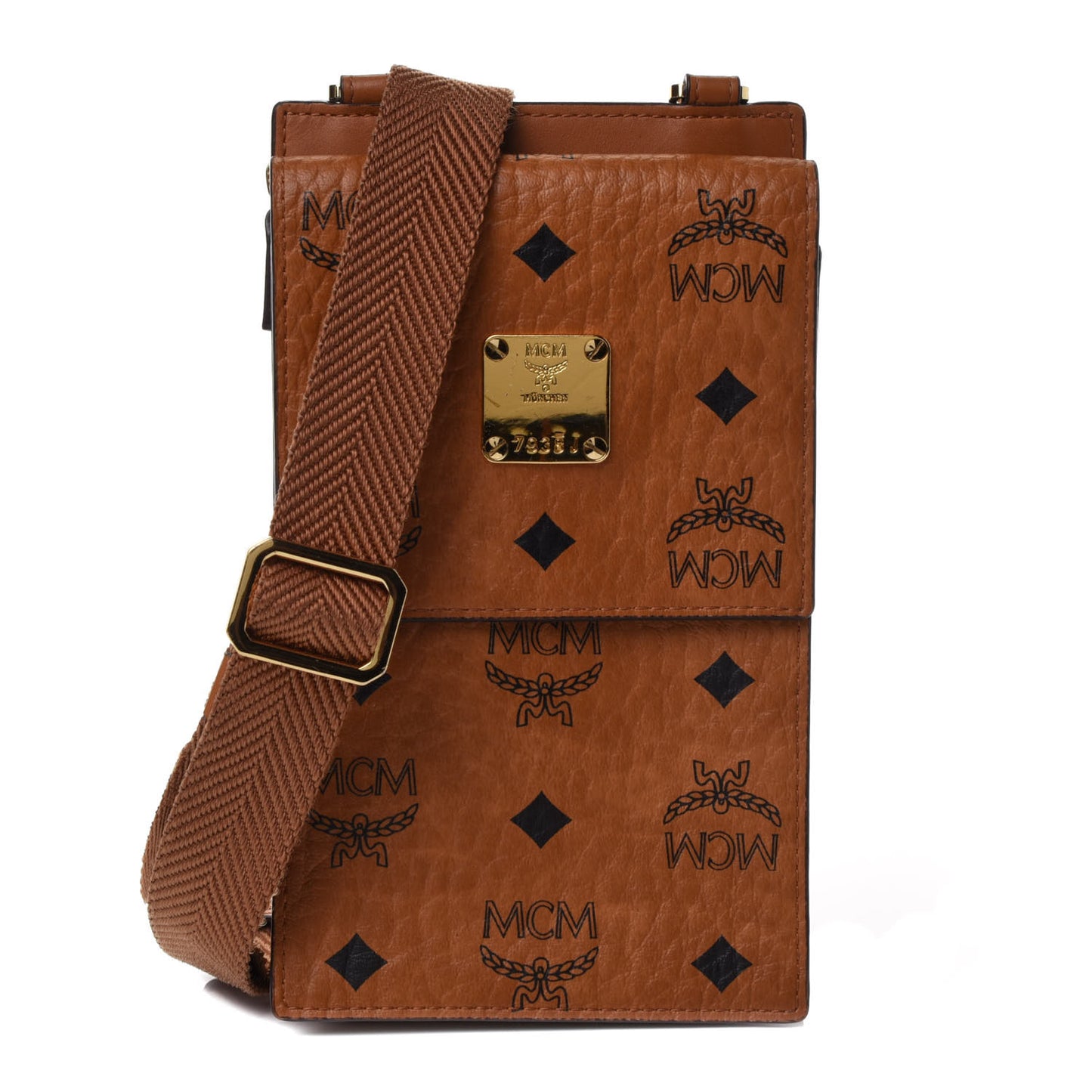Visetos Crossbody Phone Case Cognac