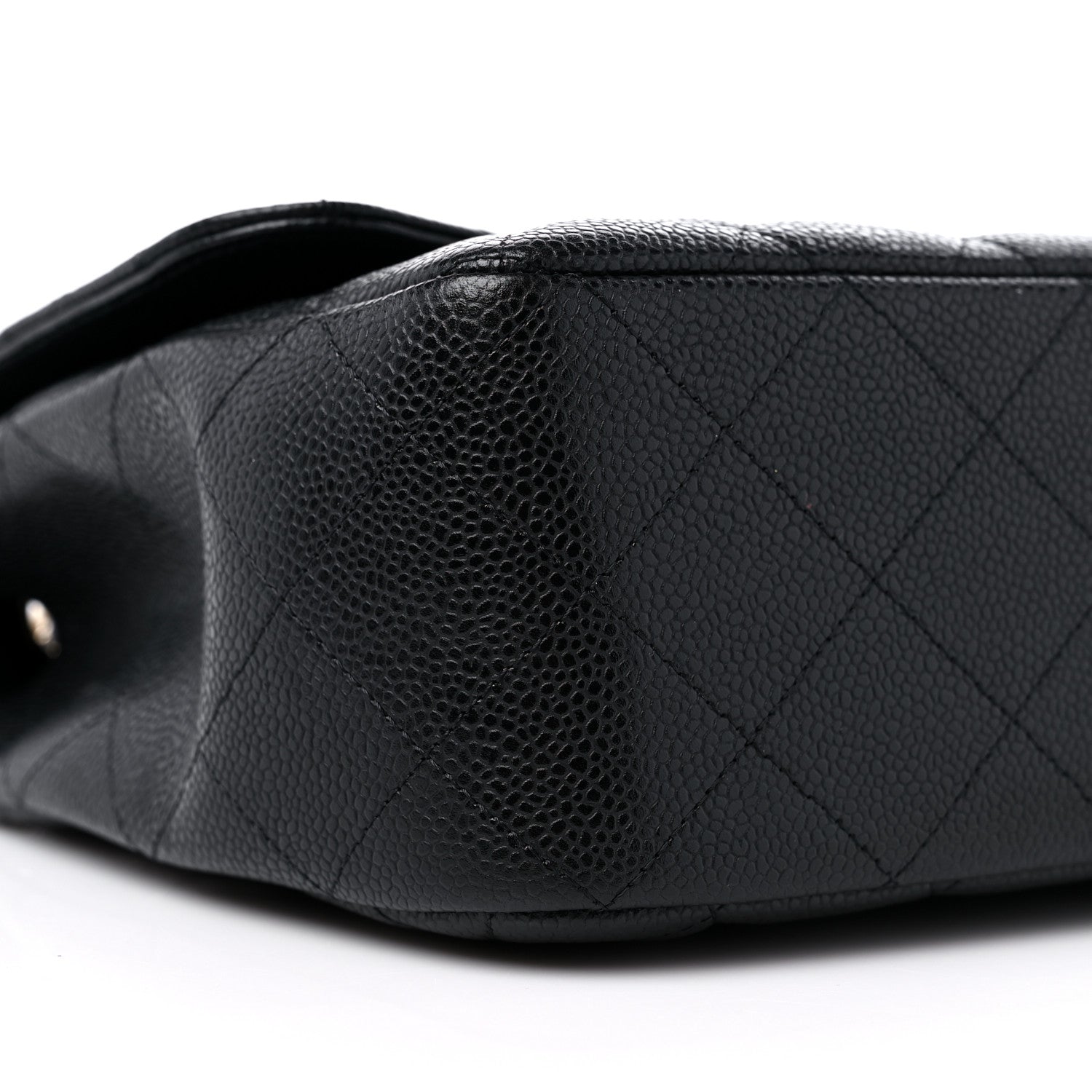 Chanel Caviar Quilted Jumbo Single Flap Black 8 of 11