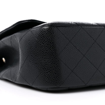 Chanel Caviar Quilted Jumbo Single Flap Black 8 of 11