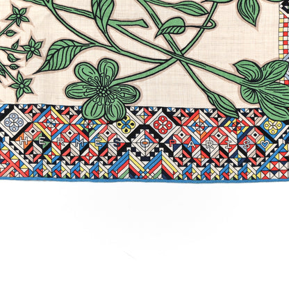 Hermes Cashmere Silk Le Jaguar Et Le Colibri Shawl 140 2 of 9