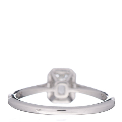 Tiffany Platinum Diamond .28ct Soleste Emerald Cut Engagement Ring 50 5.5 4 of 8
