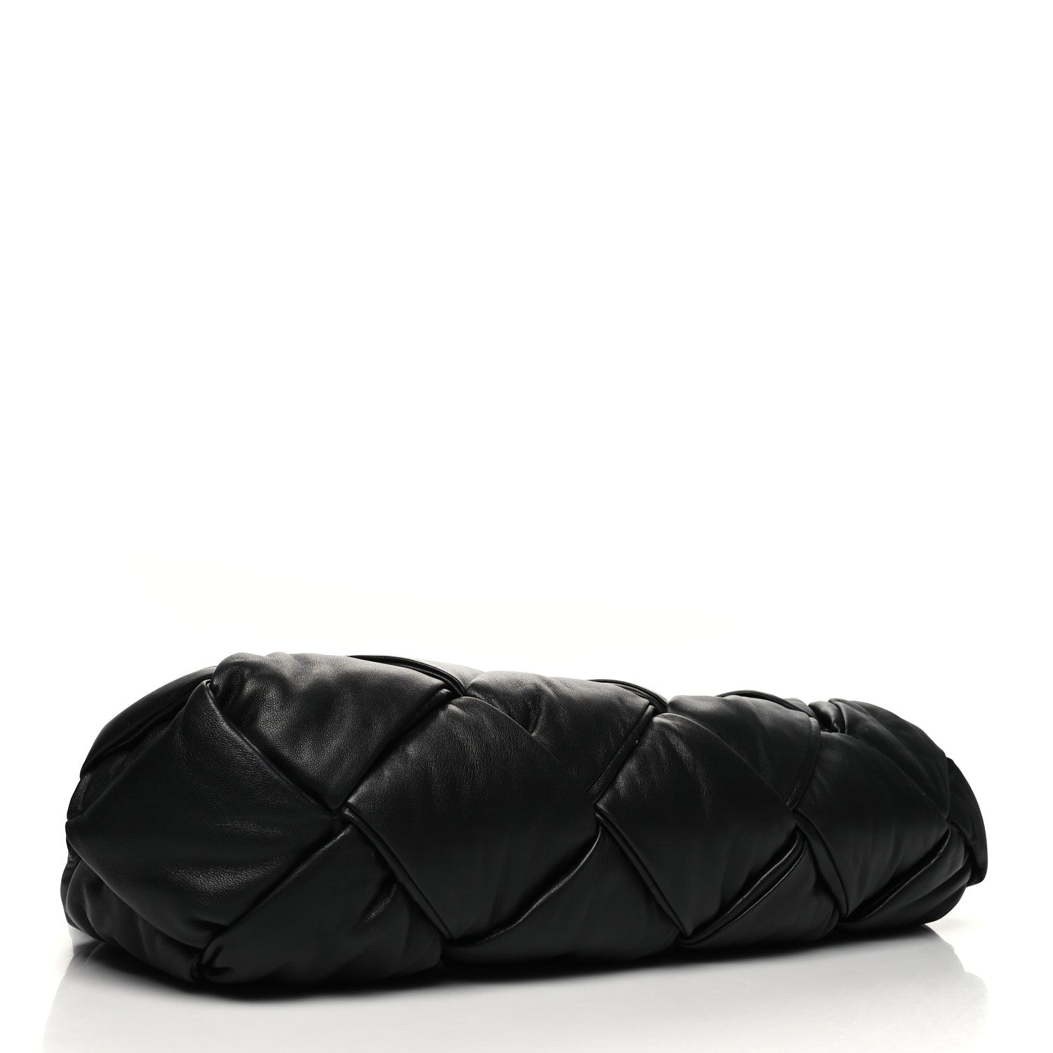 Bottega Veneta Nappa Intrecciato Maxi Padded Lock Large Shoulder Bag Black 4 of 9