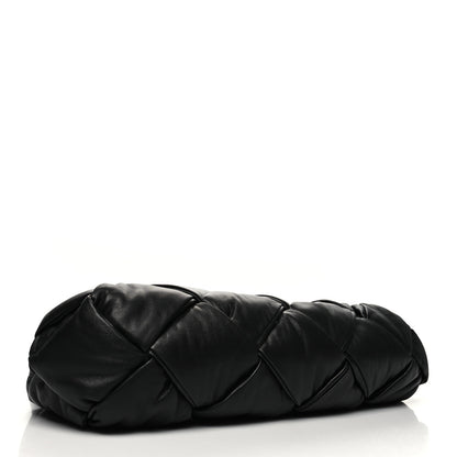 Bottega Veneta Nappa Intrecciato Maxi Padded Lock Large Shoulder Bag Black 4 of 9