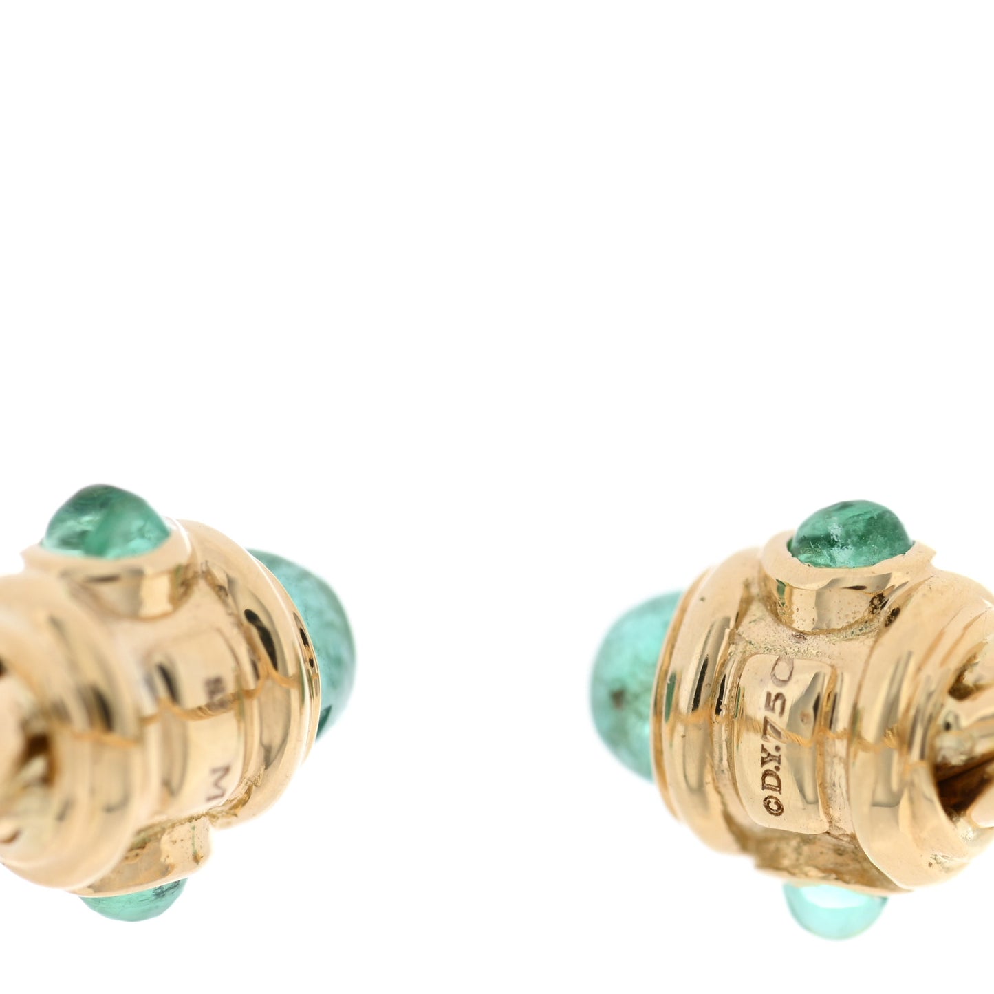 18K Yellow Gold Emerald Renaissance Ring 50 5.5