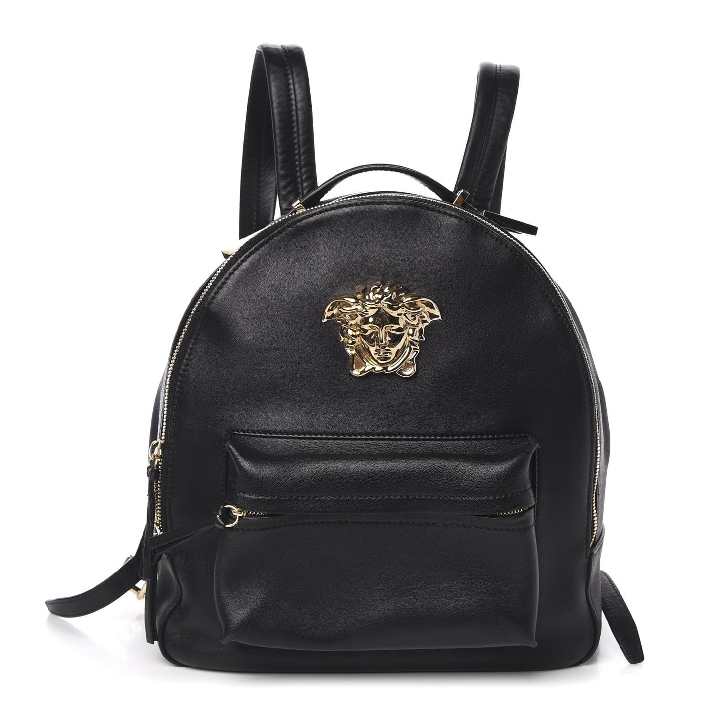 Calfskin Palazzo Medusa Backpack Black