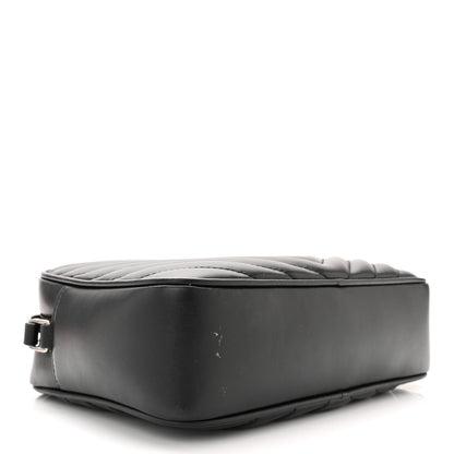 Saint Laurent Calfskin Matelasse Monogram Lou Camera Bag Black 4 of 10