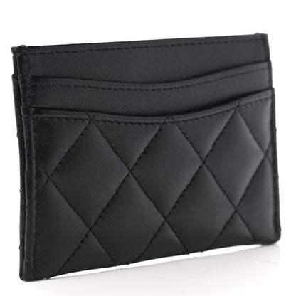Chanel Lambskin Quilted Card Holder Black 3 of 9