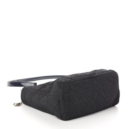 Christian Dior Nylon Cannage Medium Lady Dior Black 3 of 7
