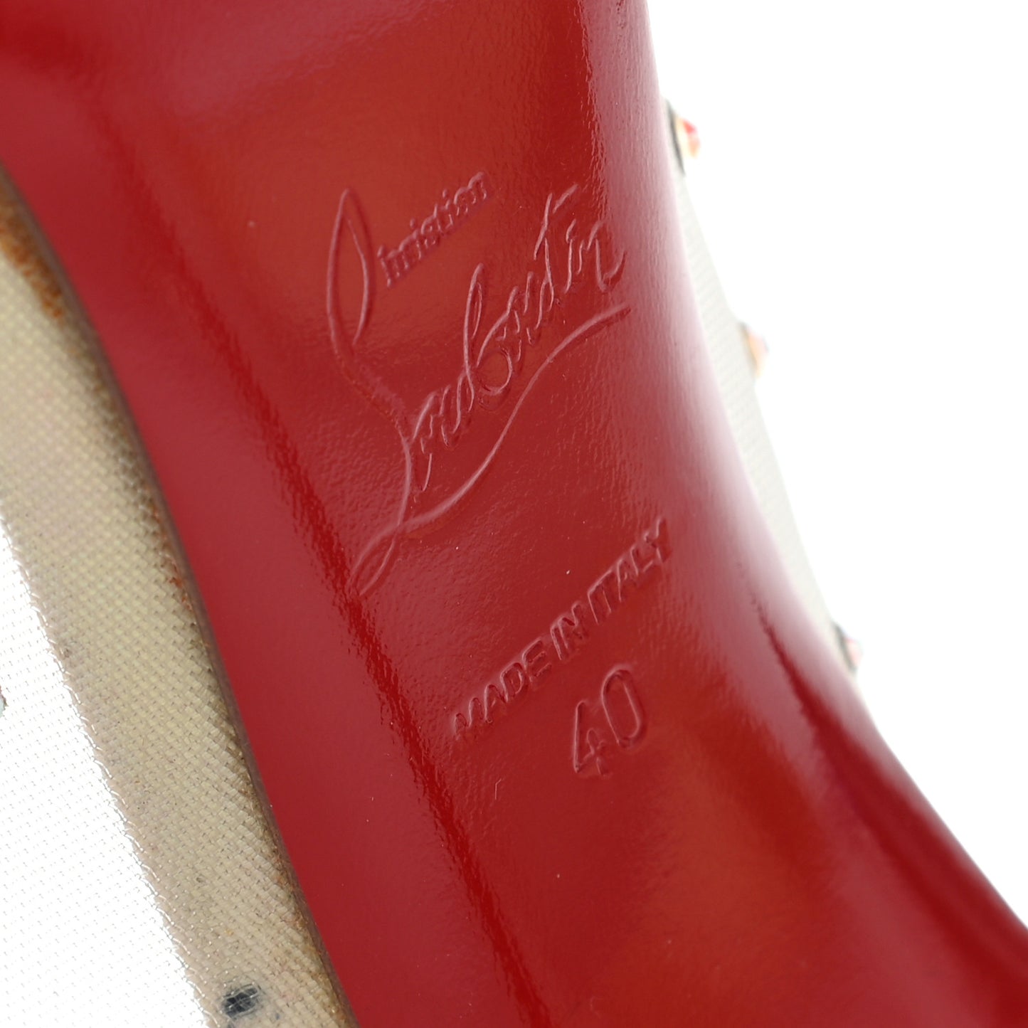 Rete Patent Crystal Strass Follies 100 Pumps 40 Version AB