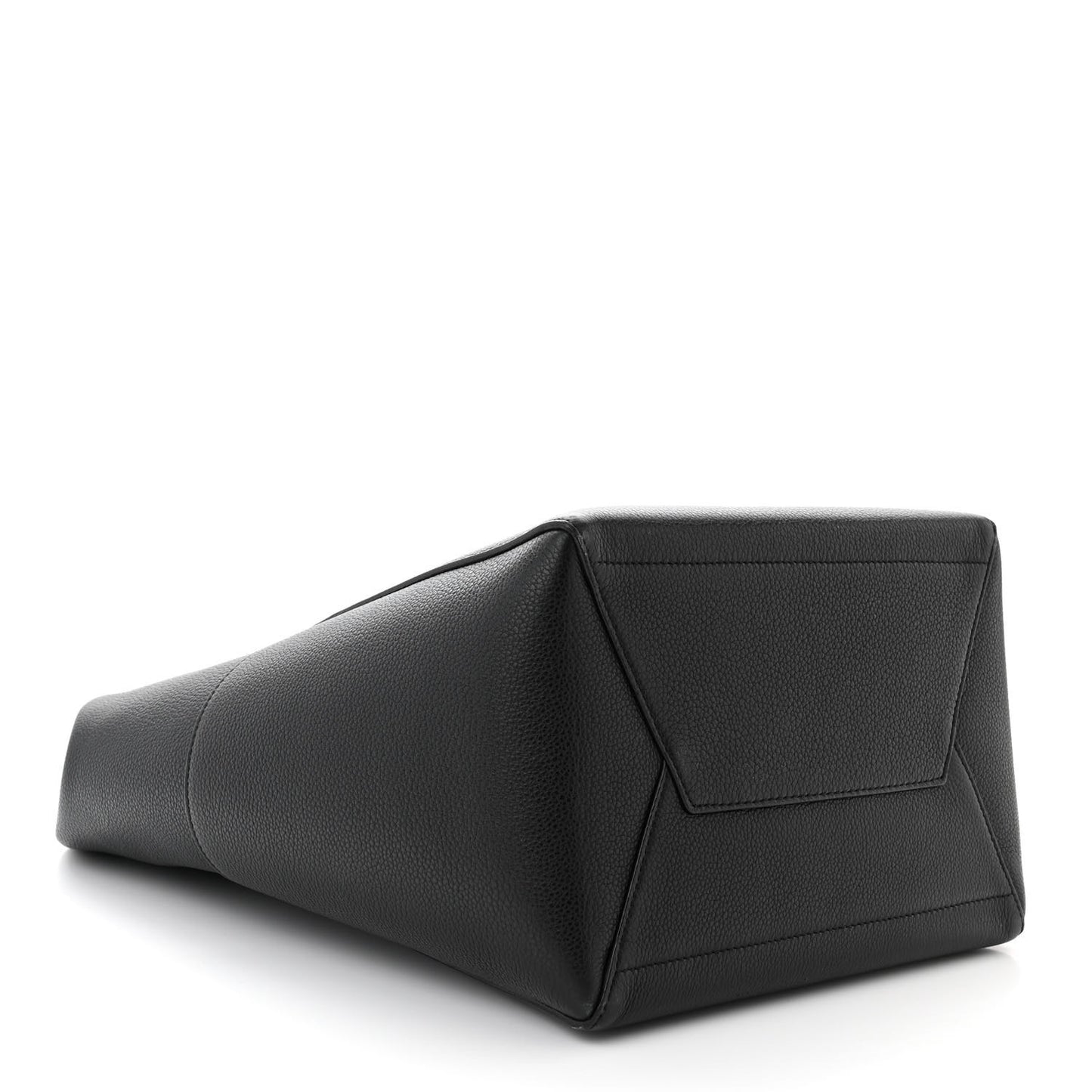 Soft Grained Calfskin Sangle Bucket Bag Navy Blue